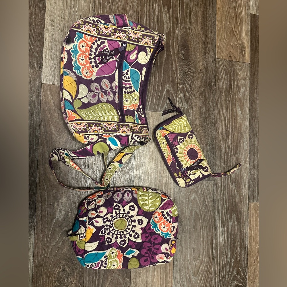 Bundle of Vera Bradley Plum Crazy
